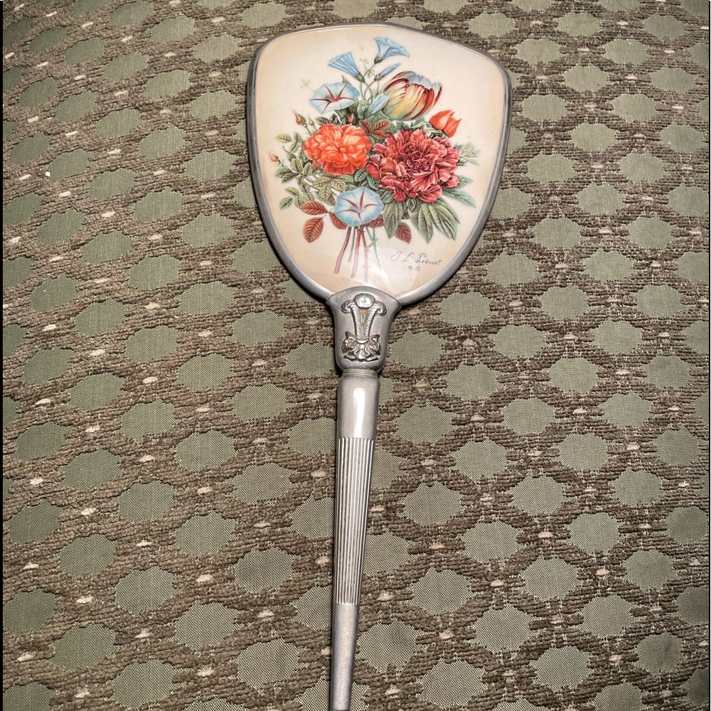 Victorian Era Jean Louis Prevost Hand Held Dresser Mirror